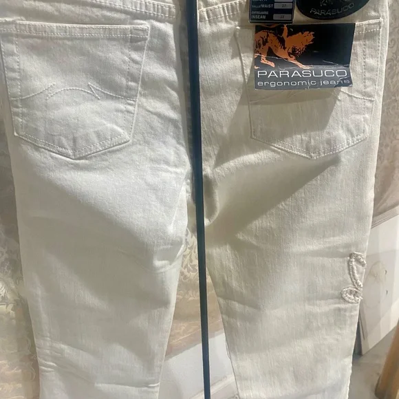 Parasuco Vintage Hand Stitched Embellished Denim Sz 27 - Picture 13 of 13